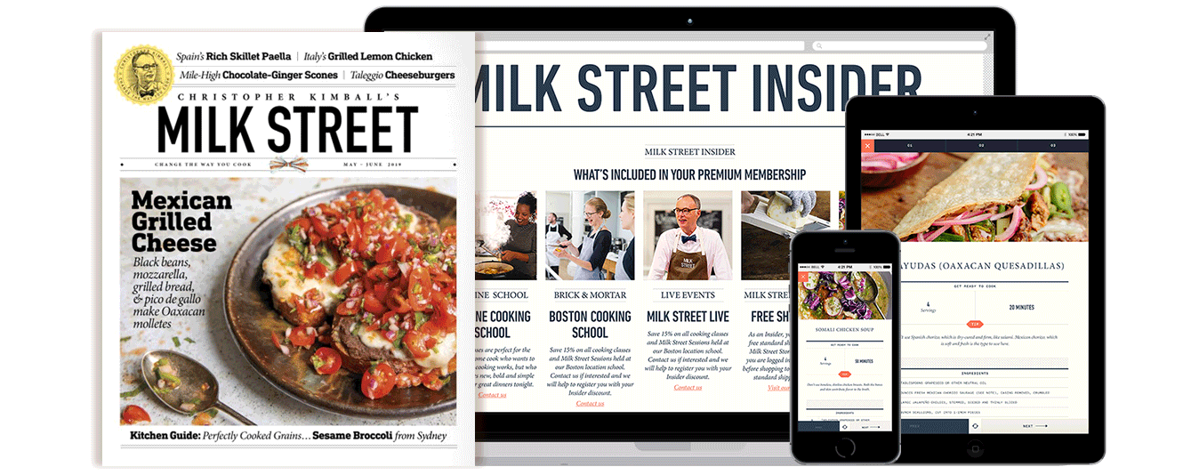 Milk Street Magazine in print and on an ipad