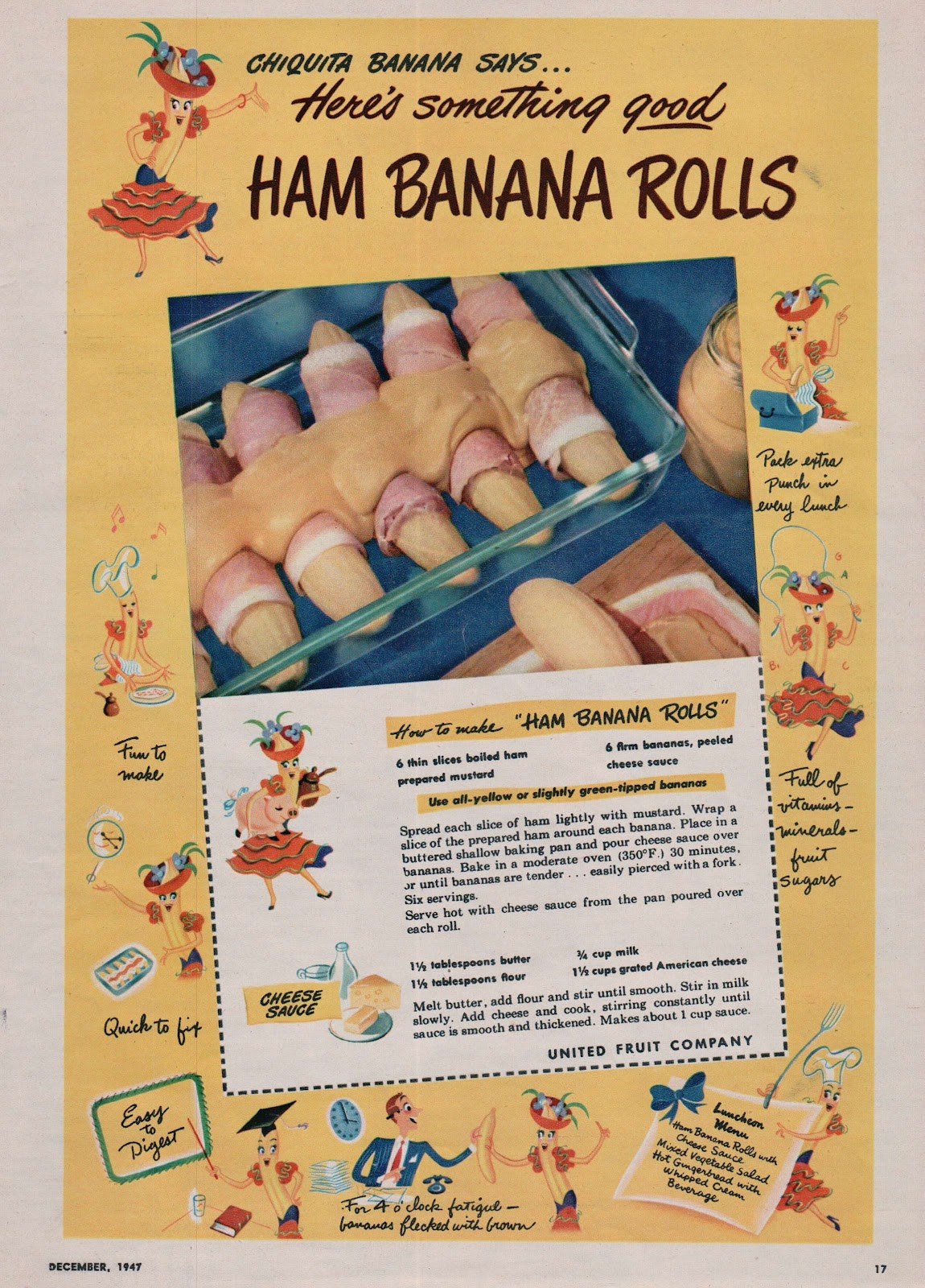 Chiquita Banana “Ham Banana Rolls”