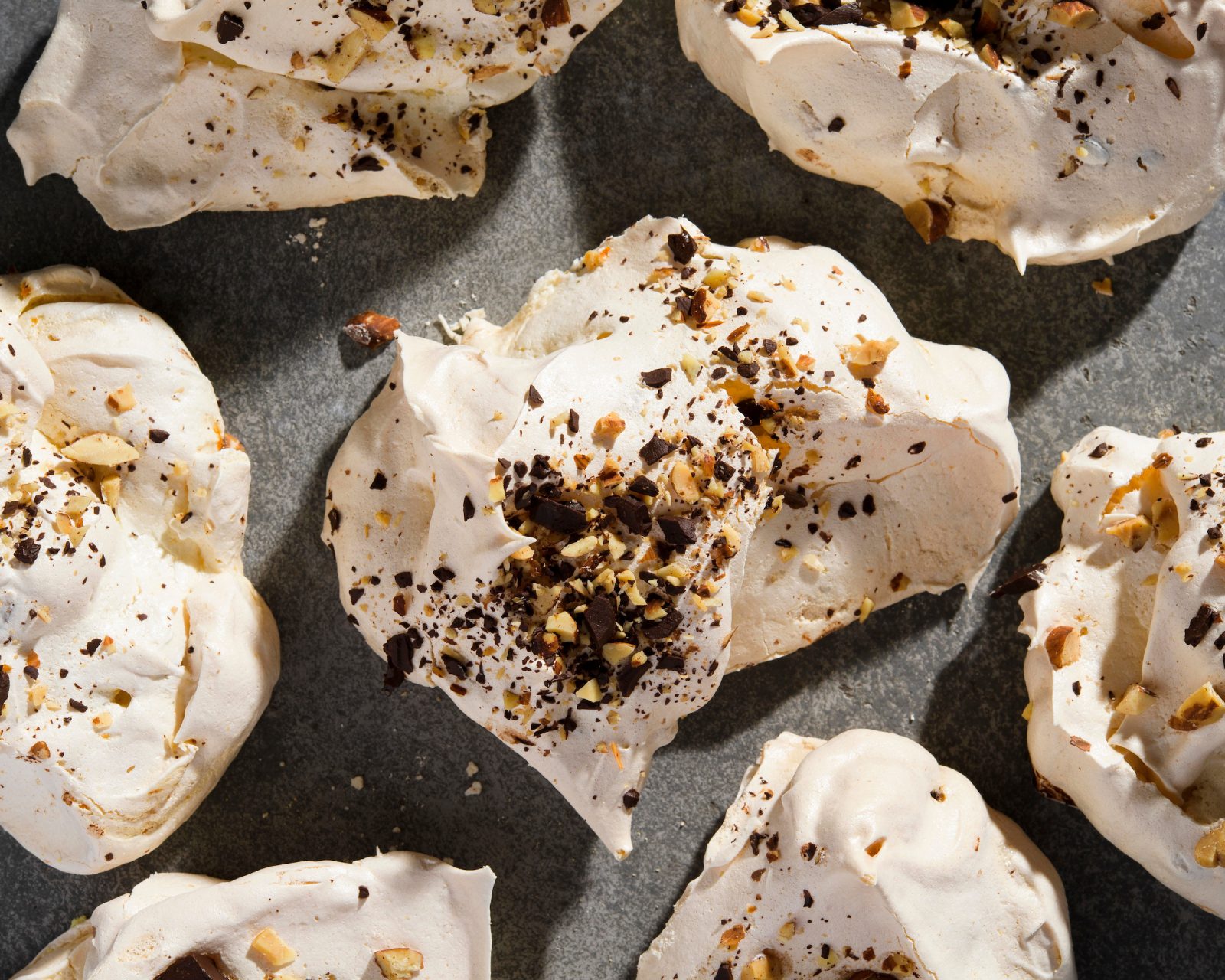 Meringue Cookies with Salted Peanuts and Chocolate - Cook What You Have, Milk Street
