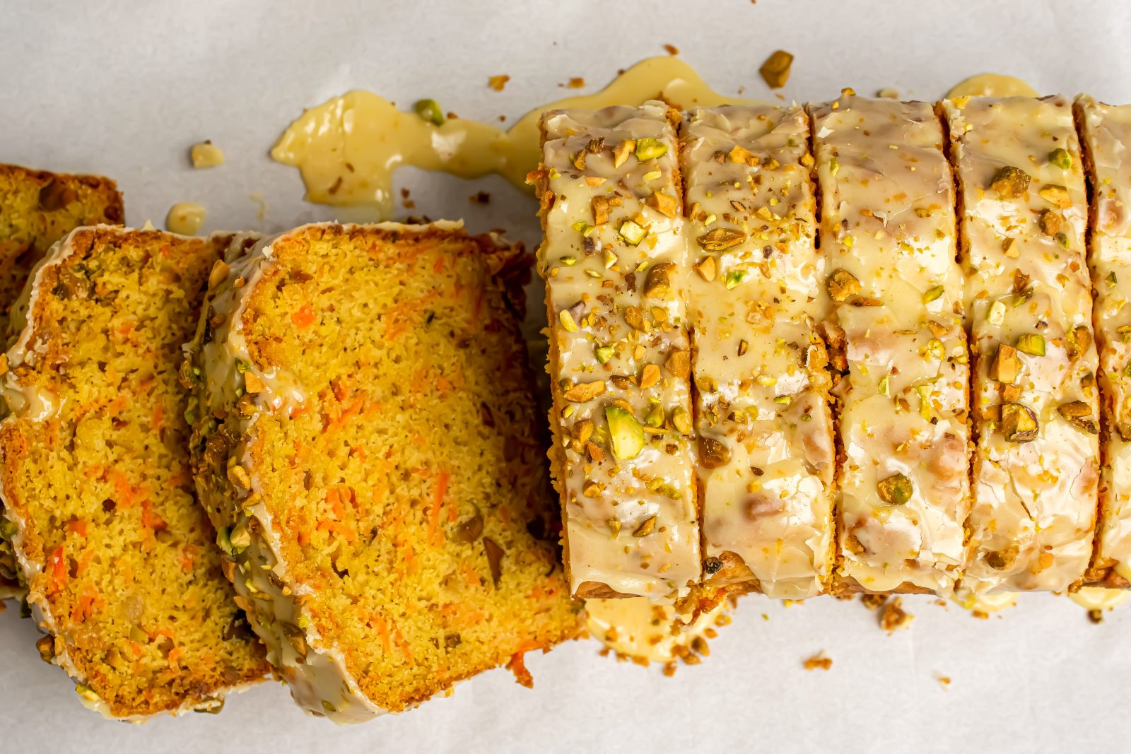 Carrot Tahini Bread Candied Ginger Pistachio