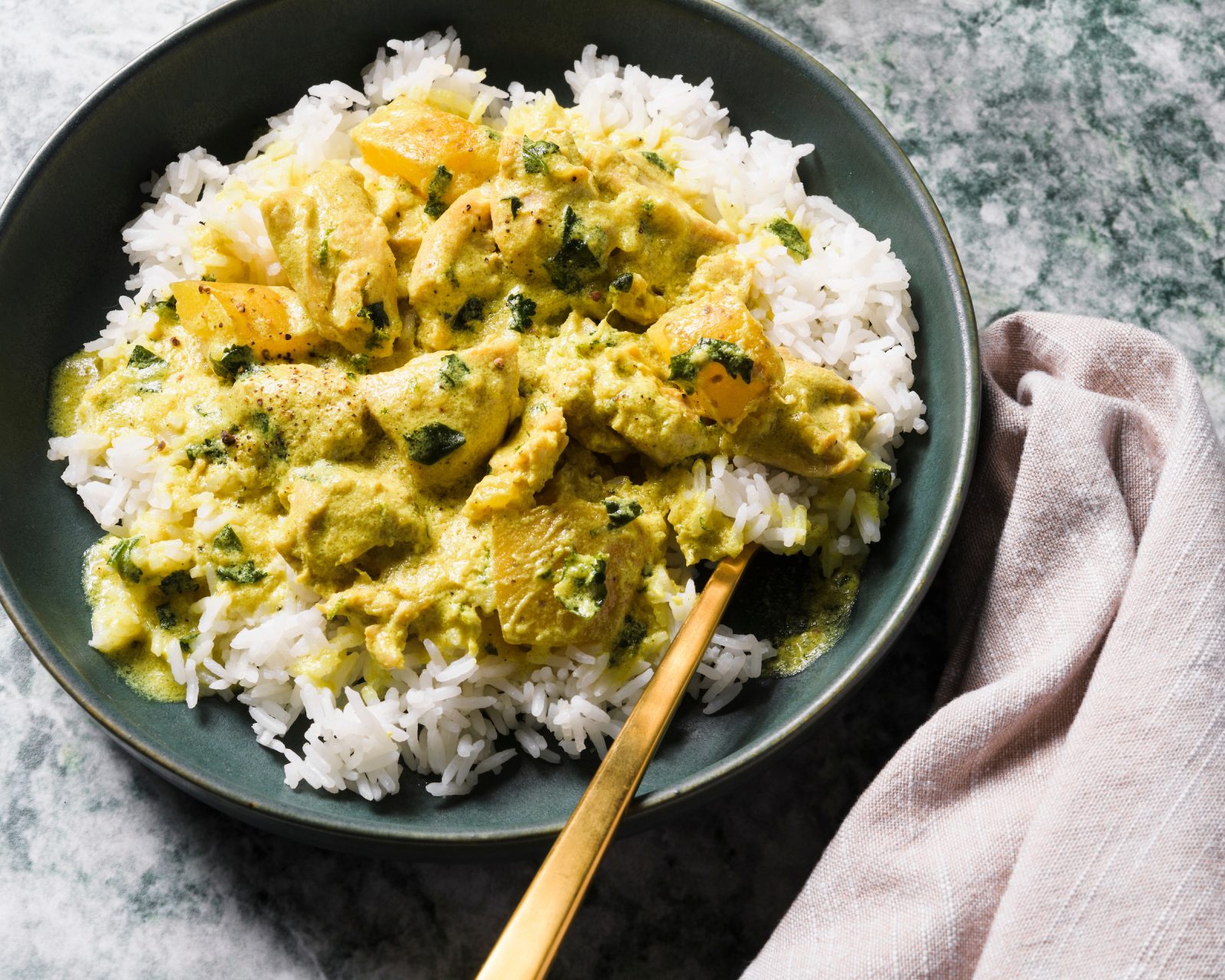 Coconut Chicken Curry Potatoes