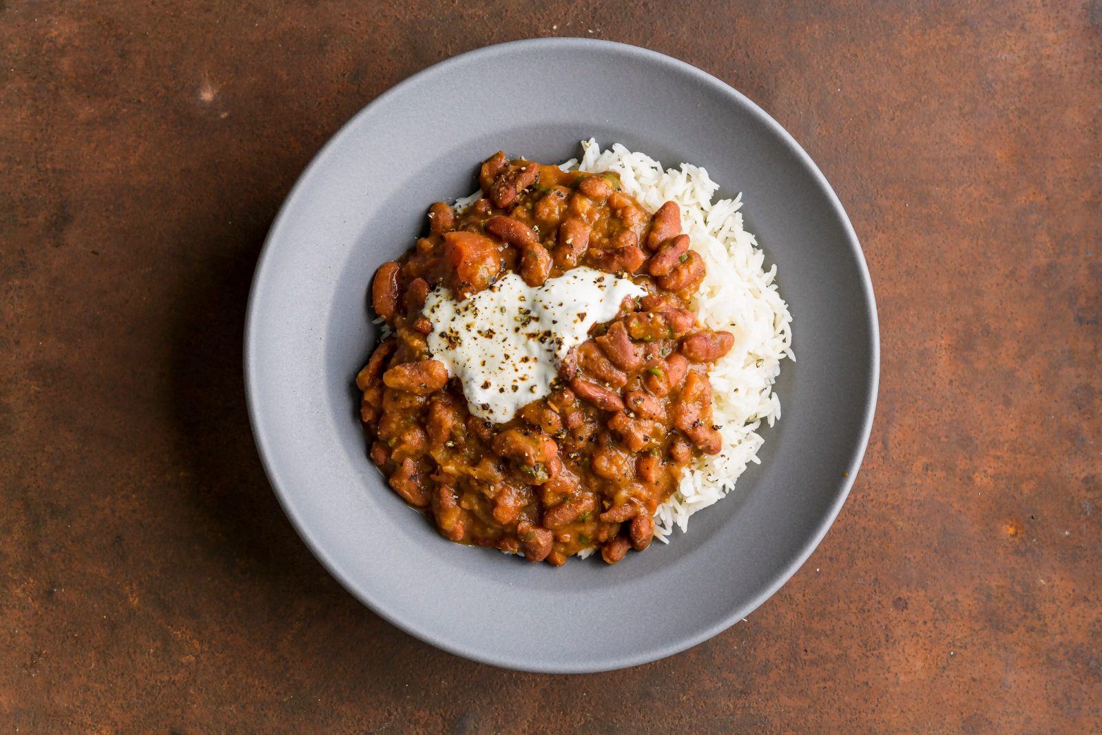 Ginger Tomato Curried Kidney Beans