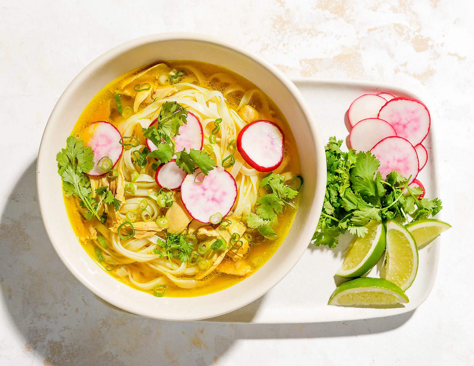Indonesian Chicken Rice Noodle Soup