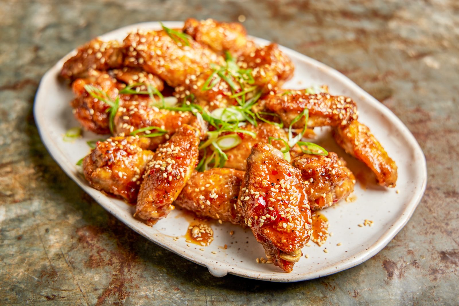 Oven Fried Sweet Chili Chicken Wings