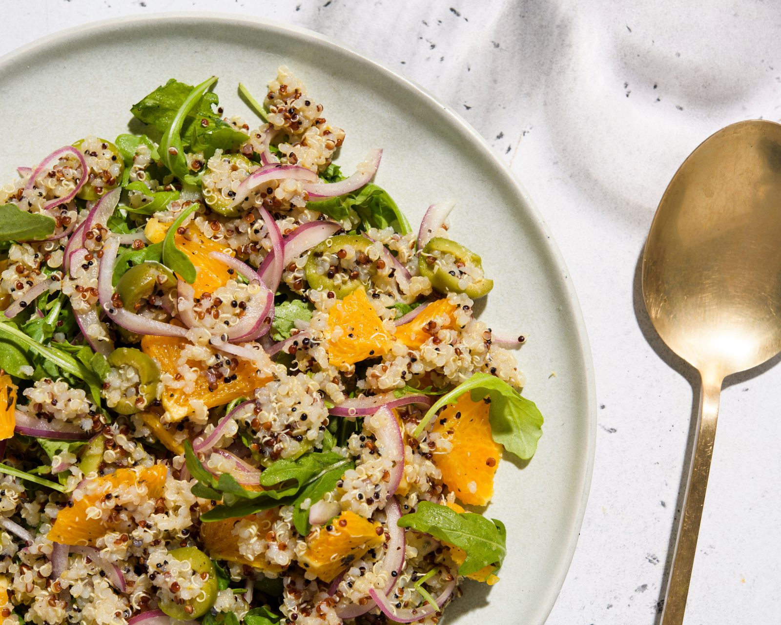 Quinoa Salad with Oranges Olives and Arugula Cook What You Have Milk Street