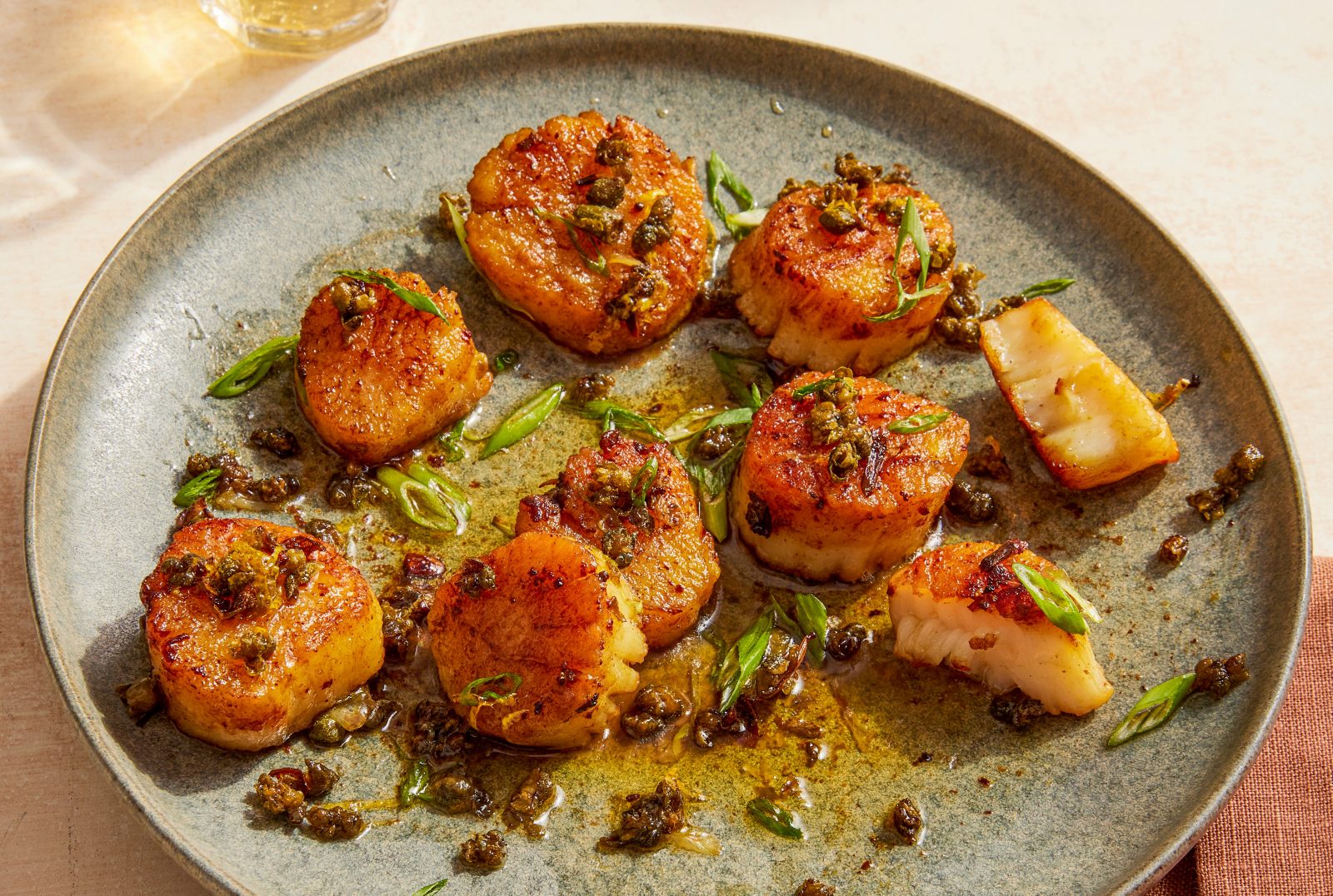 Sea Scallops Browned Butter Capers Lemon