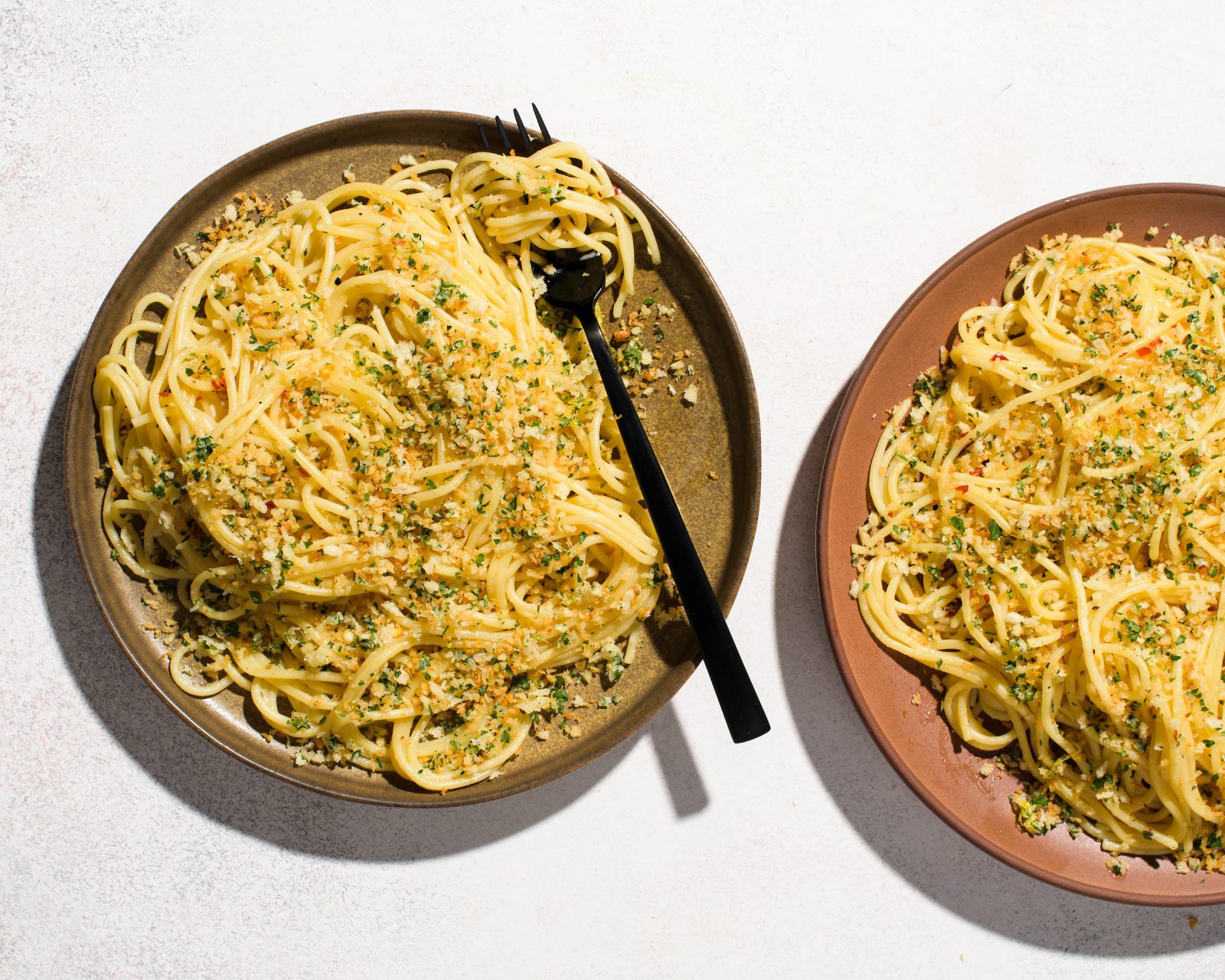 Spaghetti with Garlic Oil and Lemon Parmesan Breadcrumbs Cook What You Have Milk Street