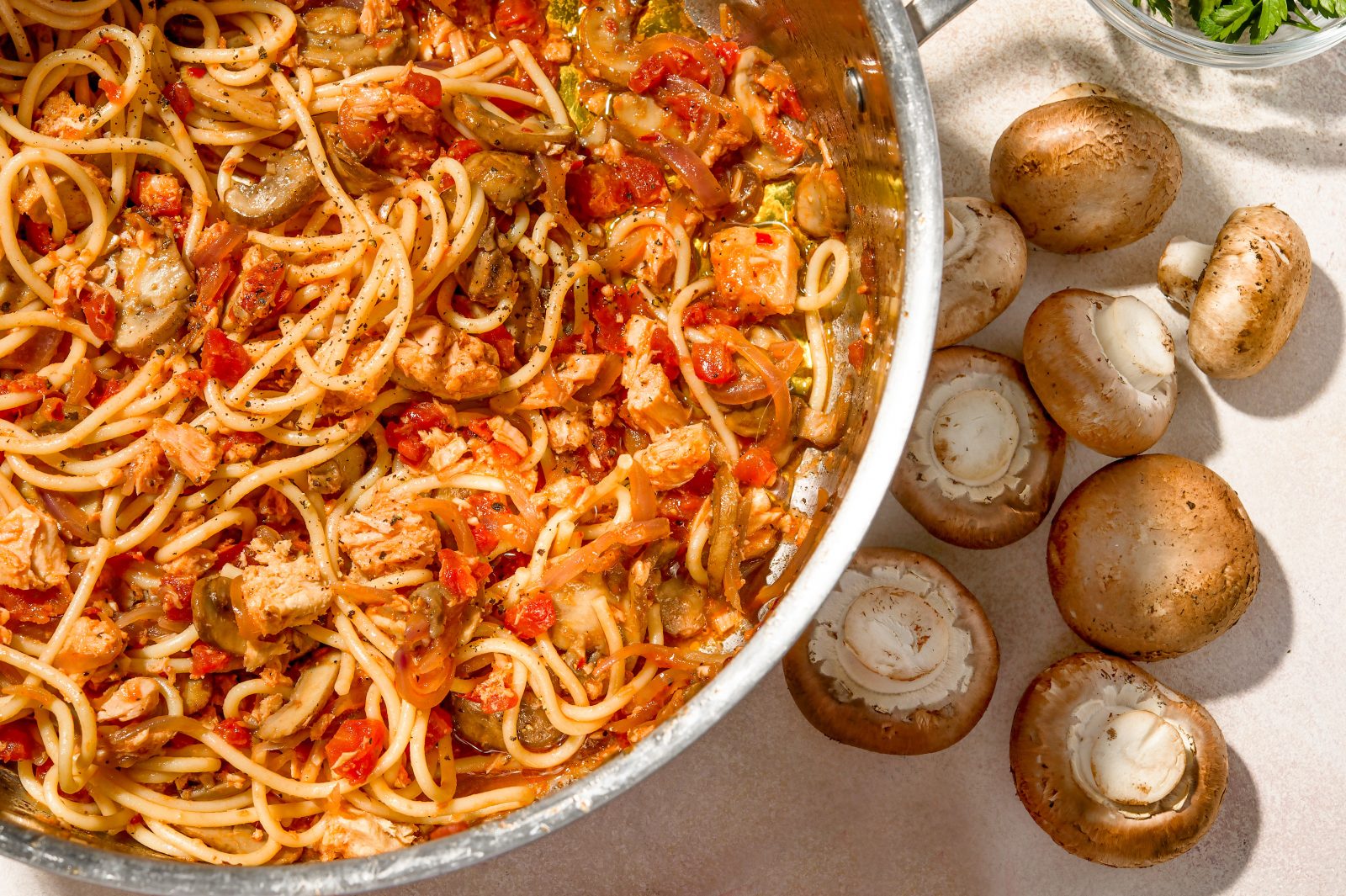 Spaghetti Tuna Mushrooms2