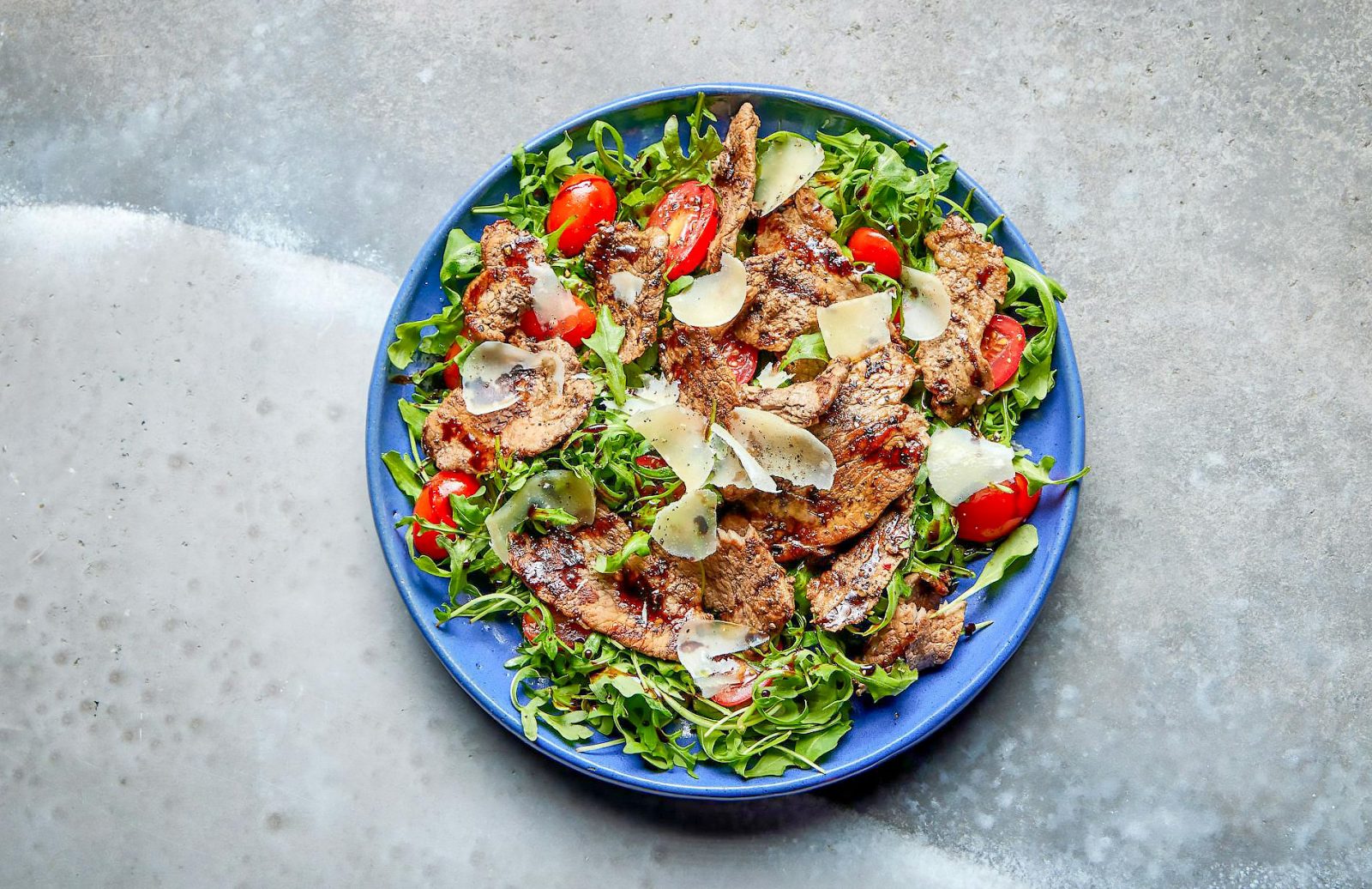Steak Salad Balsamic Parmesan