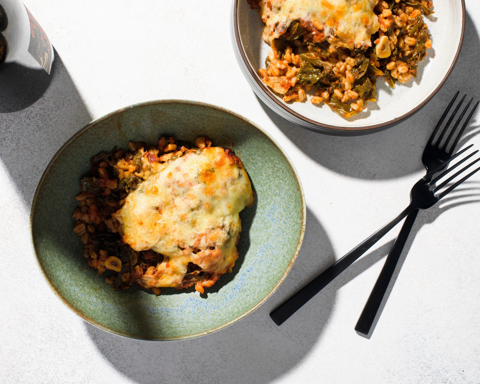 Two Cheese Baked Farro with Kale and Tomatoes Cook What You Have Milk Street