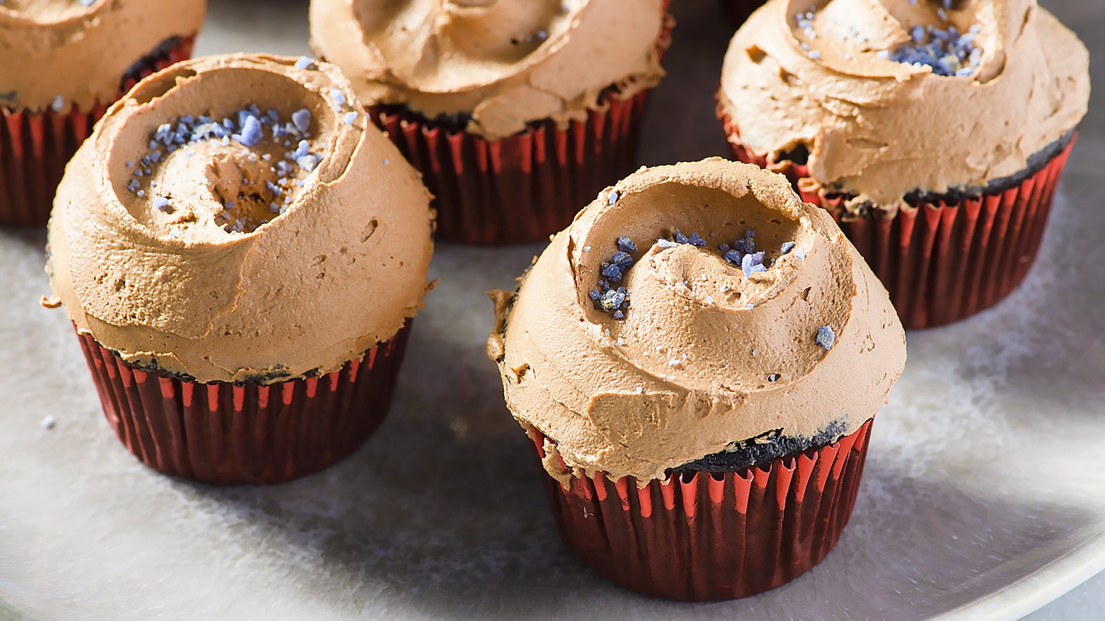 Vegan Chocolate Frosted Devils Food Cupcake FB
