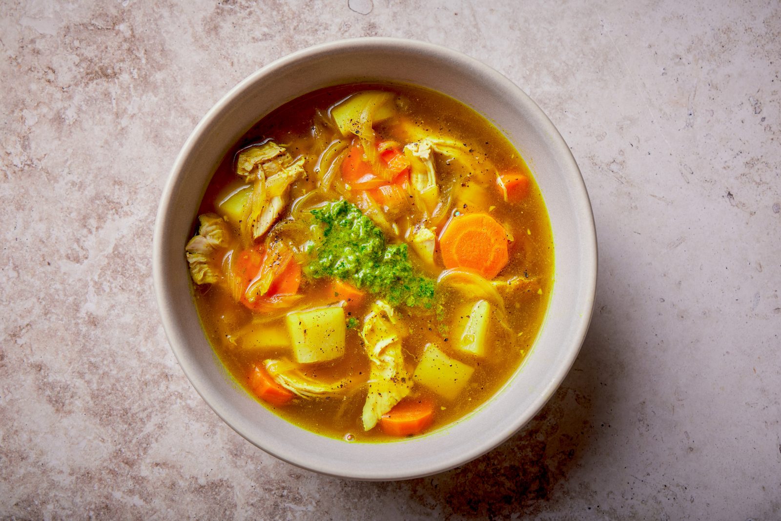 Yemenite Chicken Vegetable Soup Turmeric