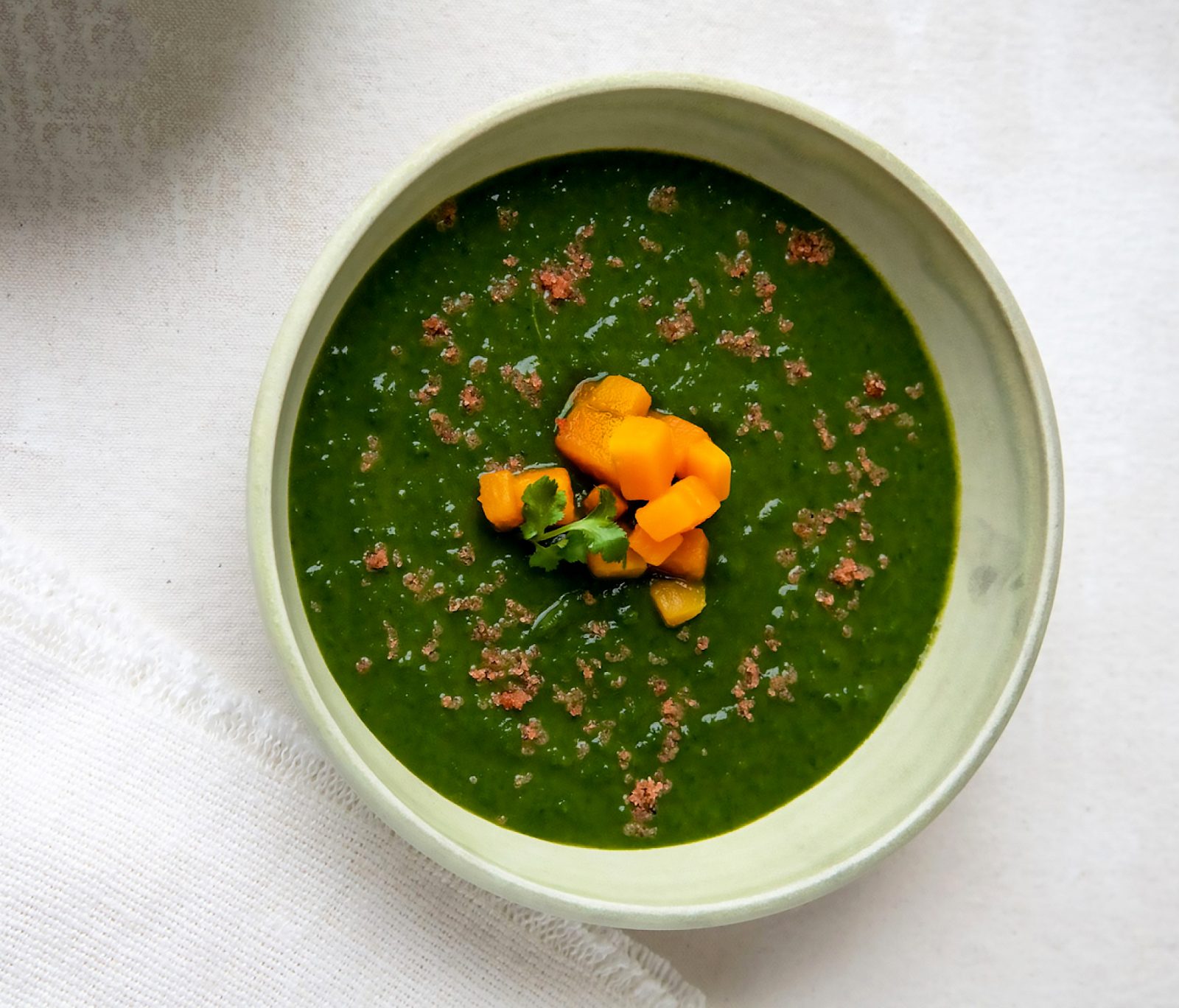Curried squash kale soup