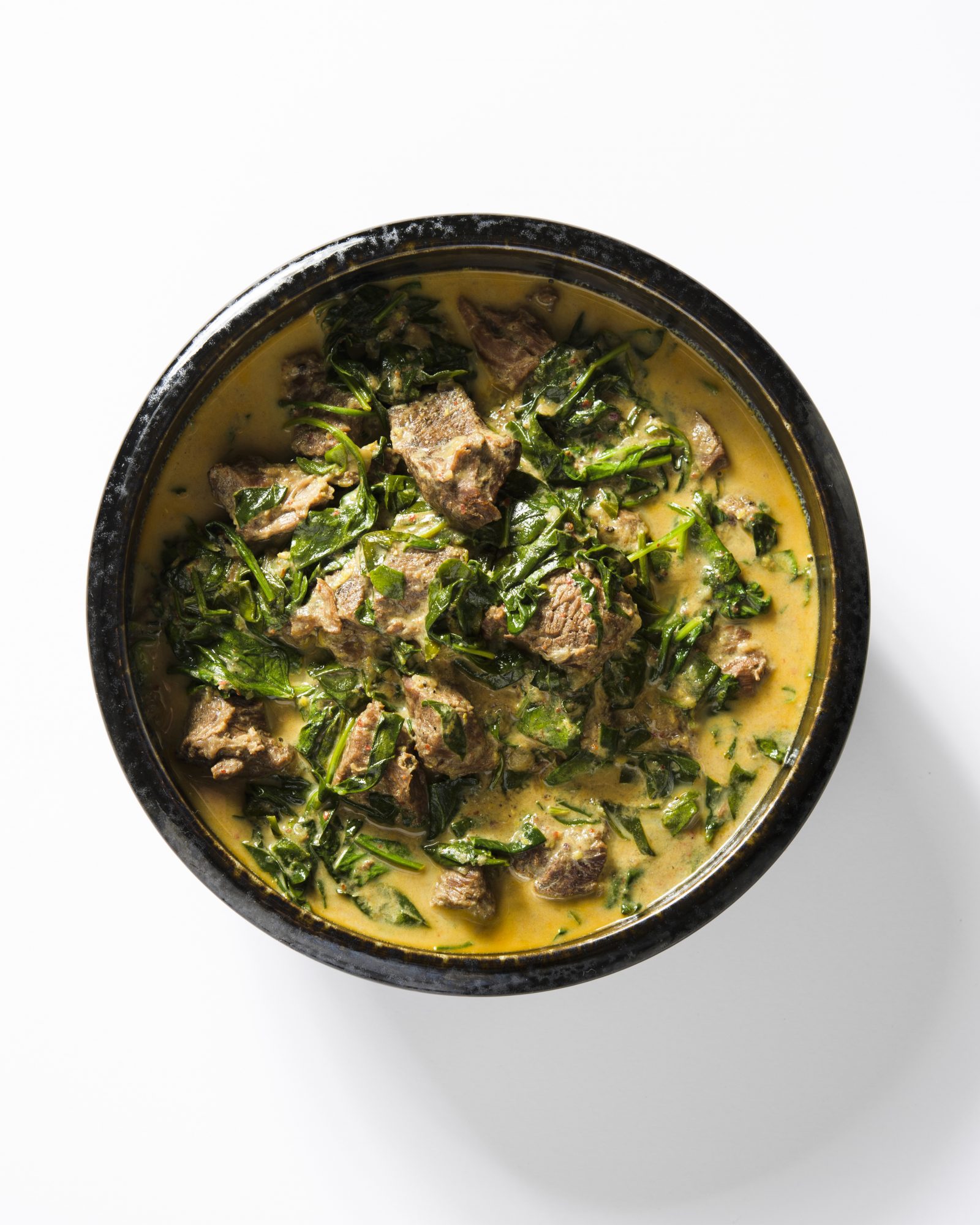 Pepper lemon beef spinach stew v