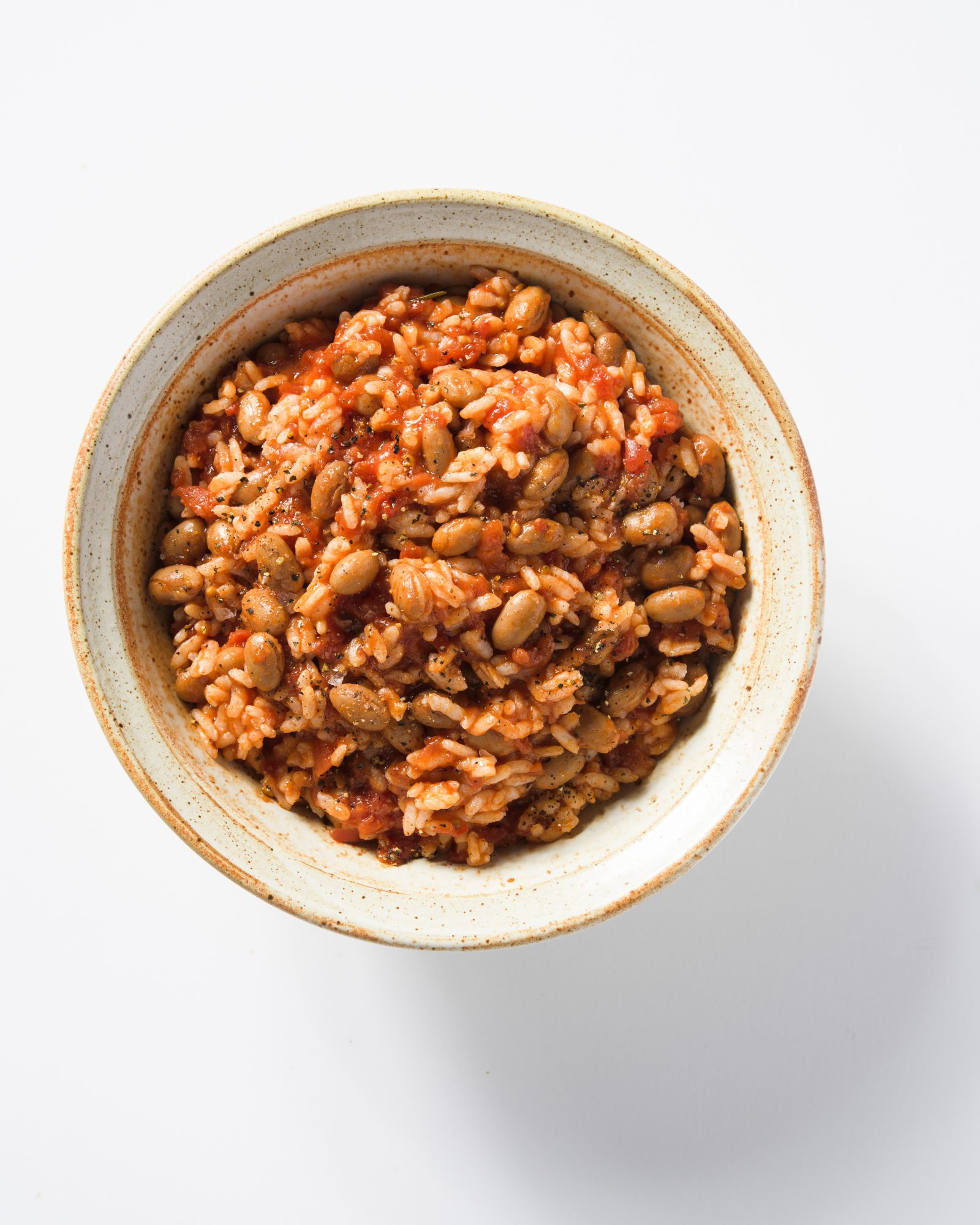 Rosemary tomato rice beans riso e fagioli v