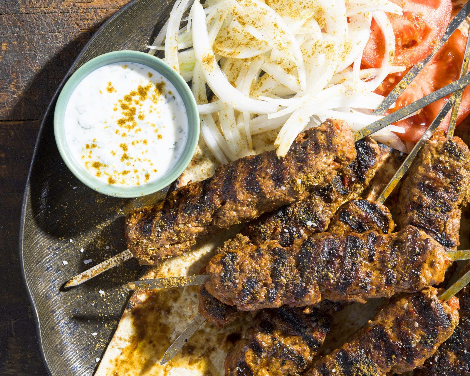 Turkish minced meat kebabs v