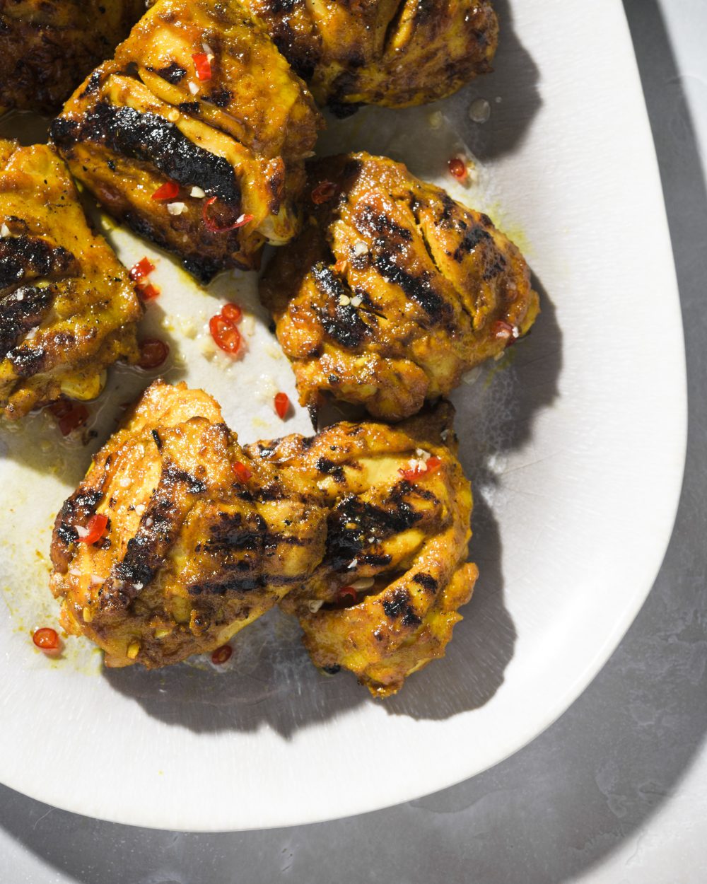 Grilled red curry chicken v