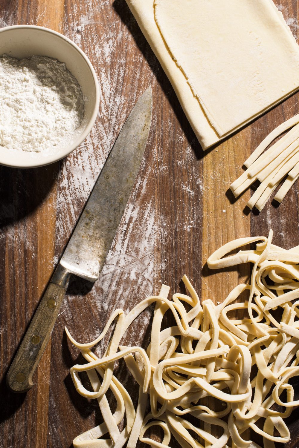 Homemade udon noodles v