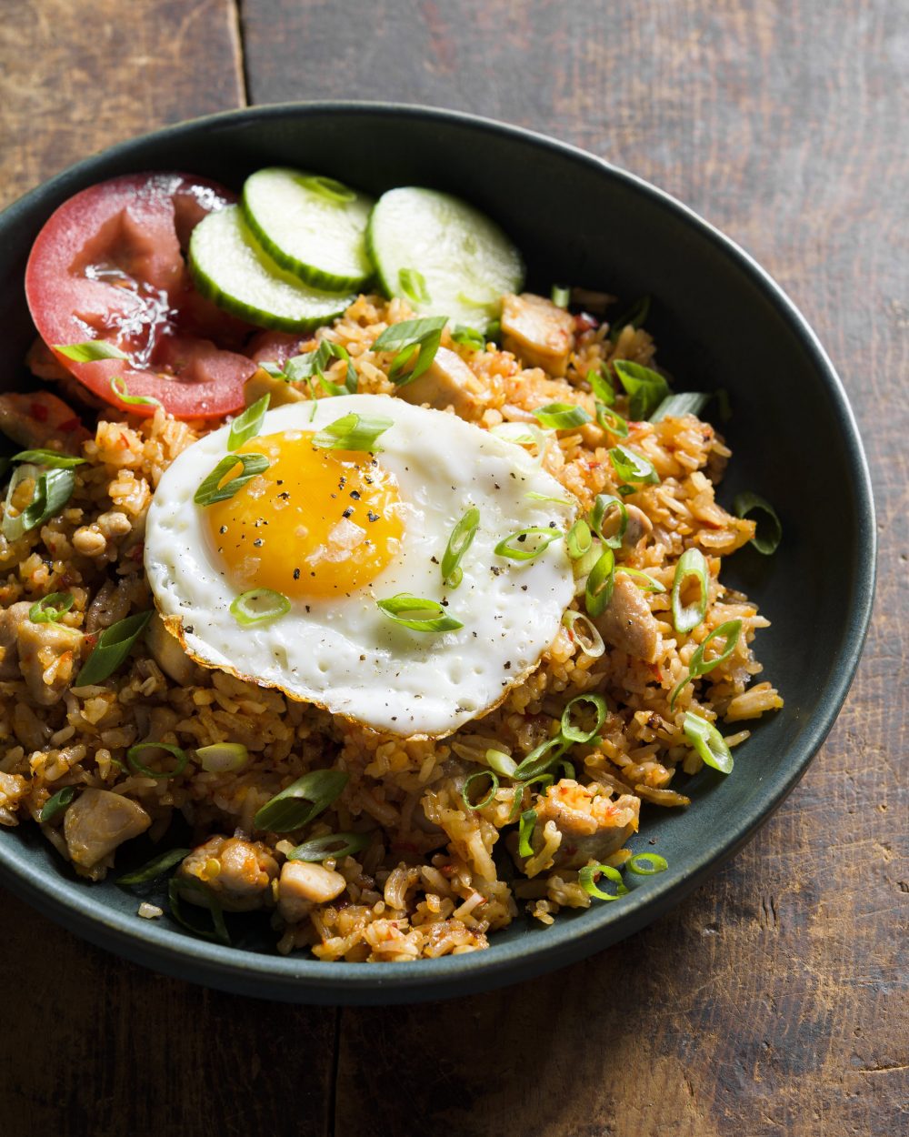 Indonesian style chicken fried rice v