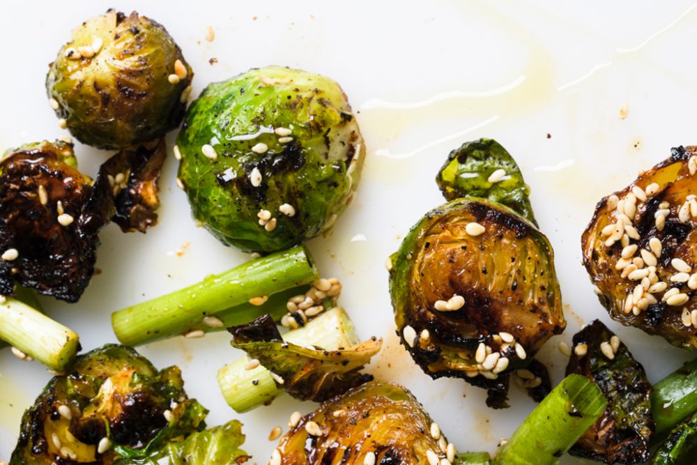sesame-skillet-charred-brussels-sprouts-cookish web