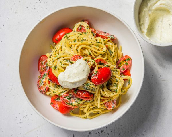 Pasta with Ricotta, Tomatoes and Herbs