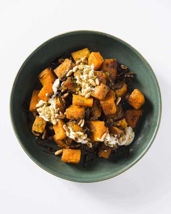 Za’atar-Roasted Butternut Squash with Toasted Pine Nuts