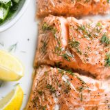 Baked Salted Salmon Dill