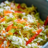 Greek Cabbage Salad Carrots Olives