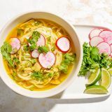 Indonesian Chicken Rice Noodle Soup