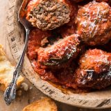 Neapolitan Meatballs with Ragu
