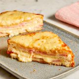 Oven Baked Three Layer Croque Monsieur Sandwich