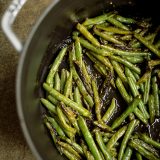 Sweet-and-Spicy Ginger Green Beans