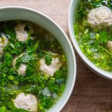 Vietnamese Meatball and Watercress Soup Canh