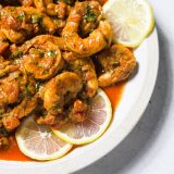 Moroccan harissa garlic shrimp crevettes pil pil v