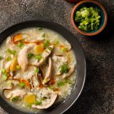 Rice Porridge with Chicken Mushrooms