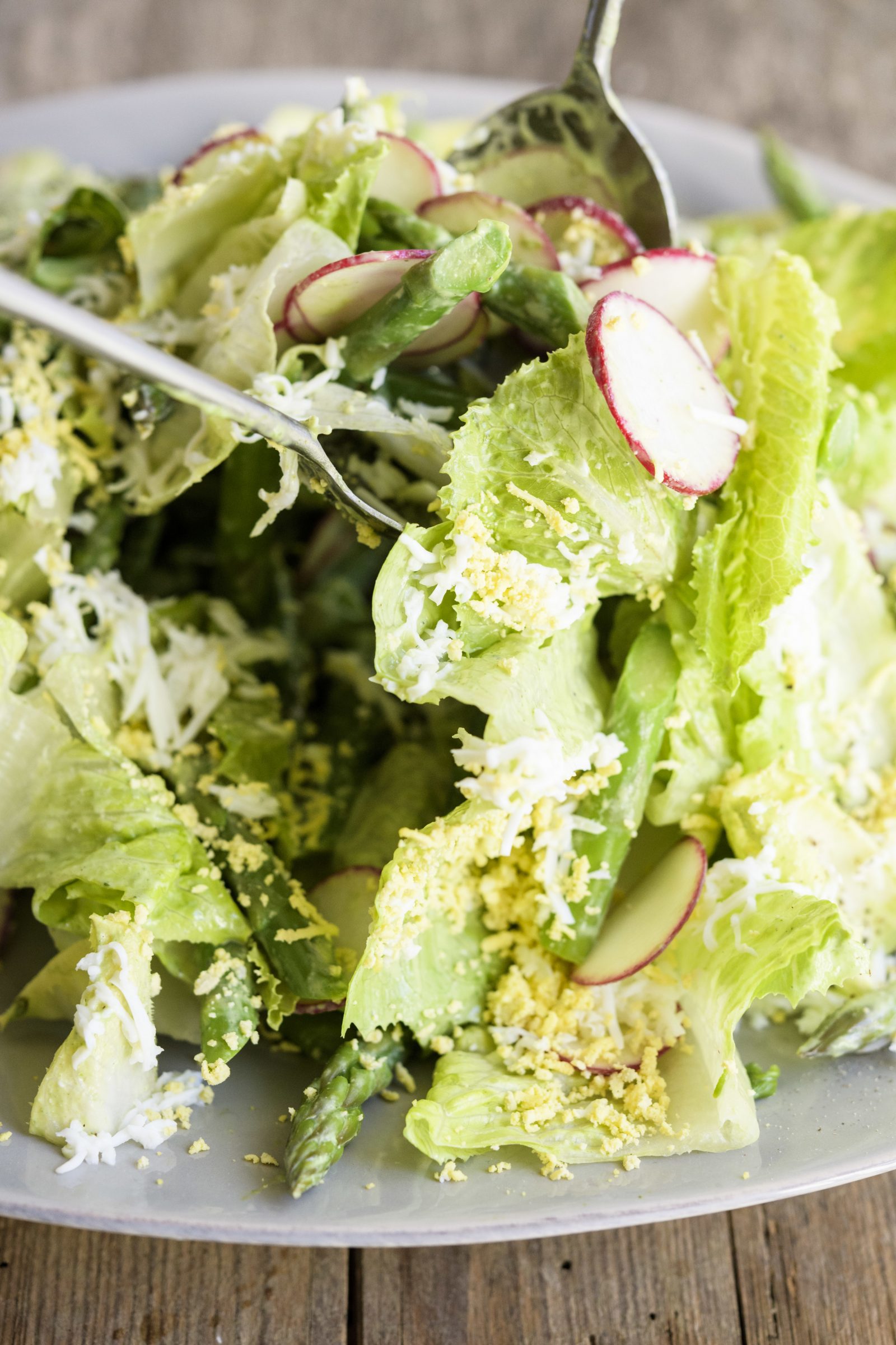 Asparagus and Romaine Salad