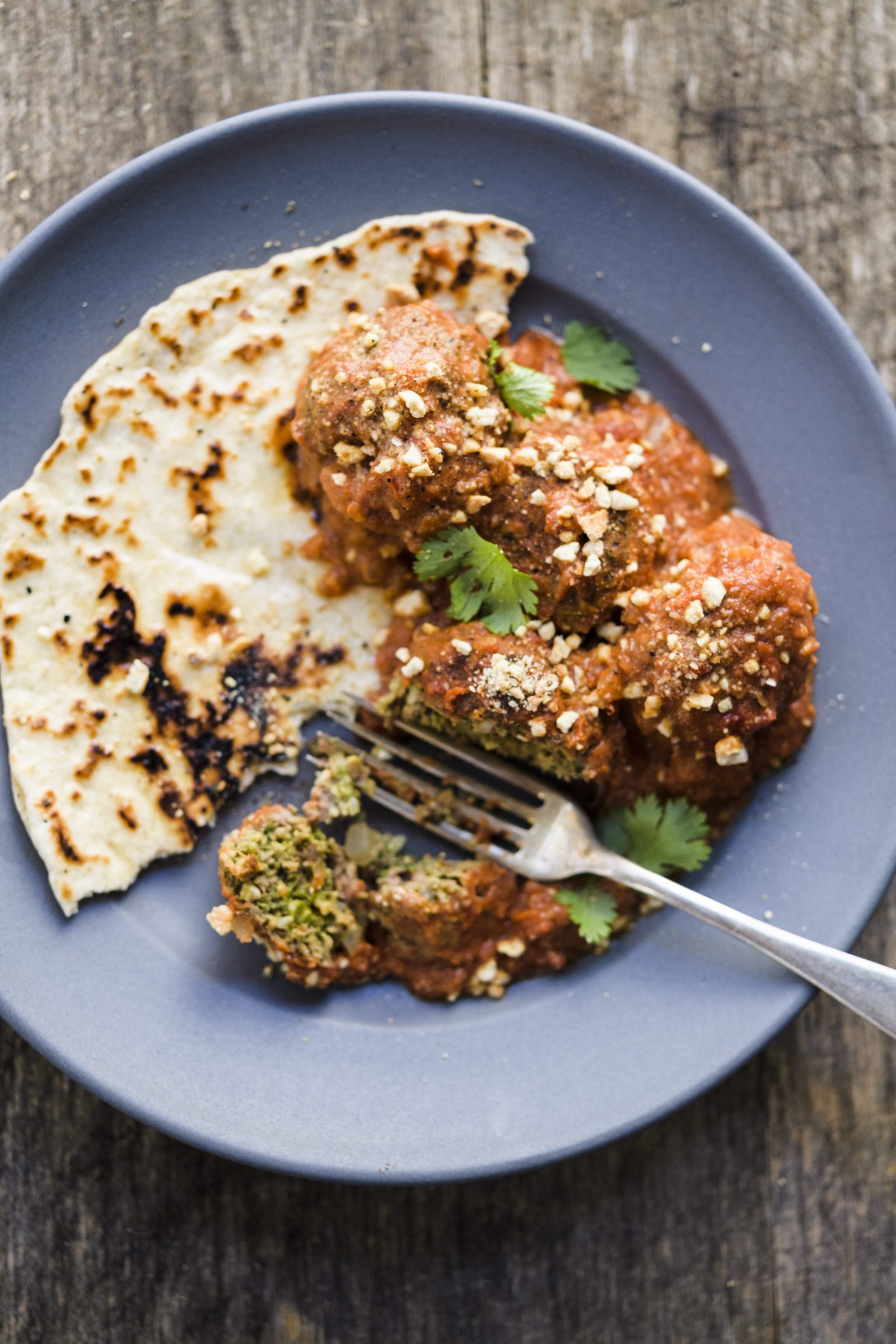 Cashew-Coconut Meatballs with Creamy Spiced Tomato Sauce (Tuesday Nights)