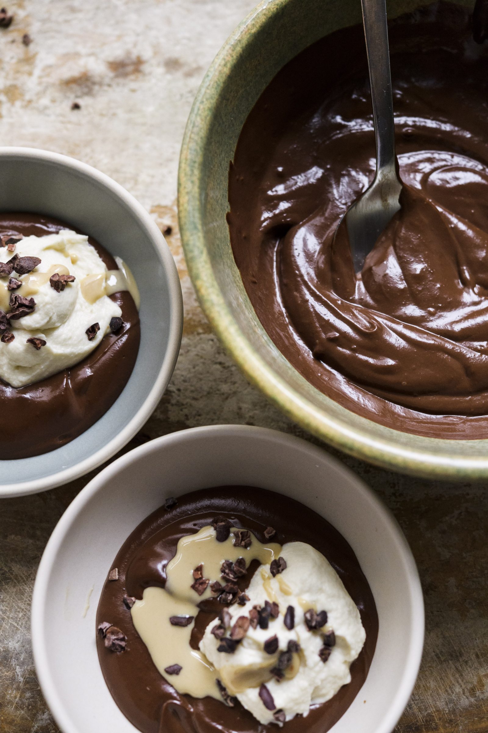 Chocolate-Tahini Pudding