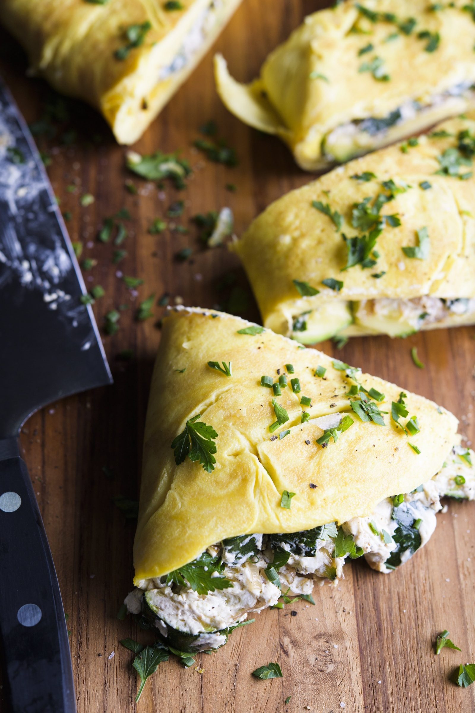 zucchini-goat-cheese-omelet