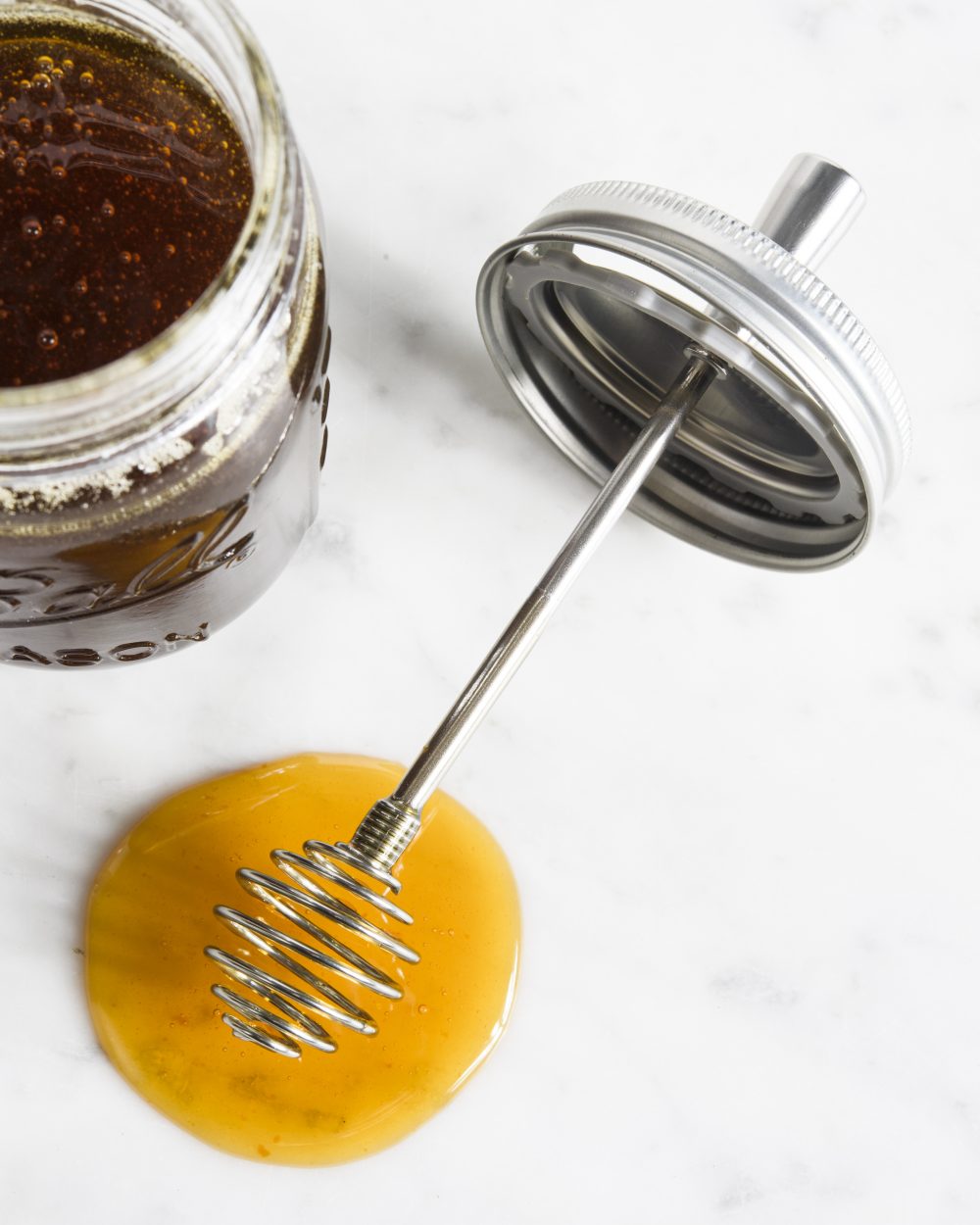 Turn jars into honey pots.