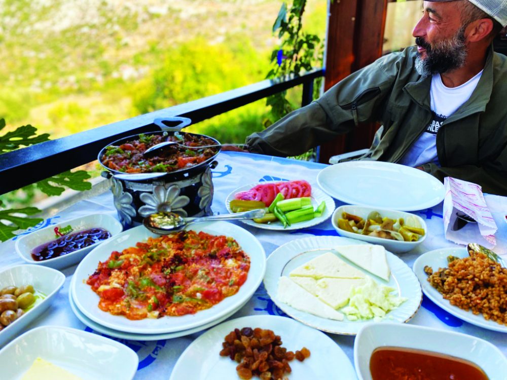 At Palamut restaurant, we were greeted by a lavish Turkish breakfast.