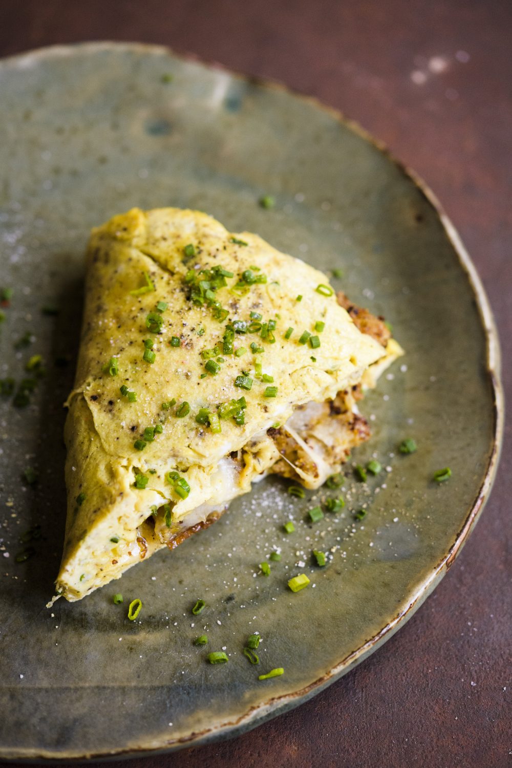 Gruyère and Chive Omelet
