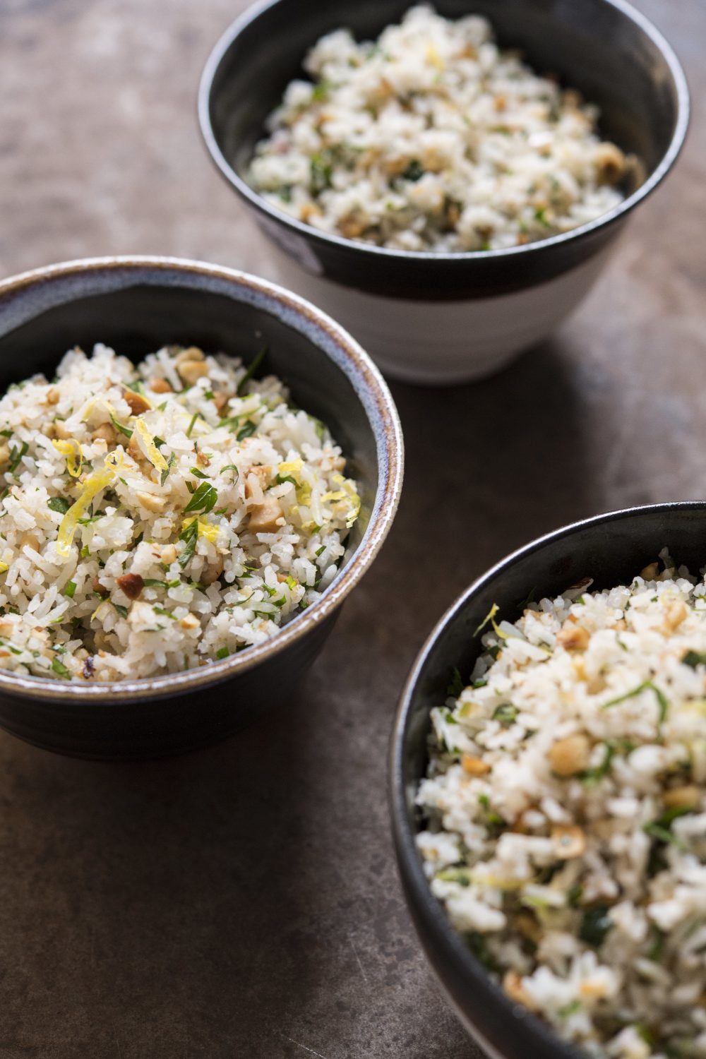 Lemon and Herb Pilaf with Hazelnuts