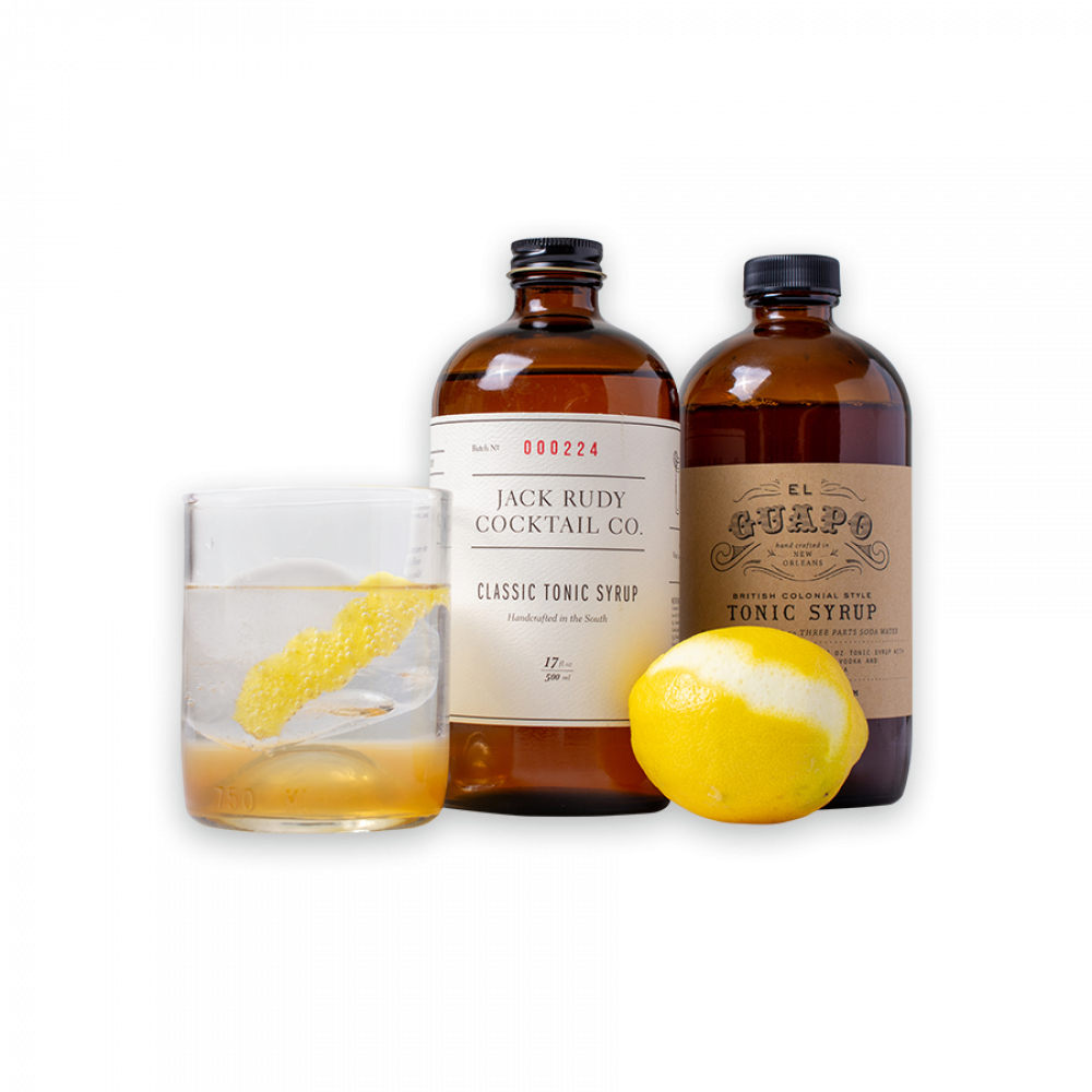 Customize tonic water to your liking with these artisanal syrups—just mix with soda water.