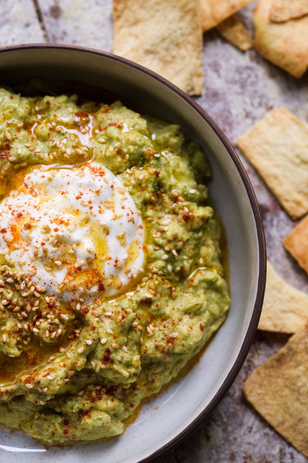 Mashed Avocados with Sesame and Chili