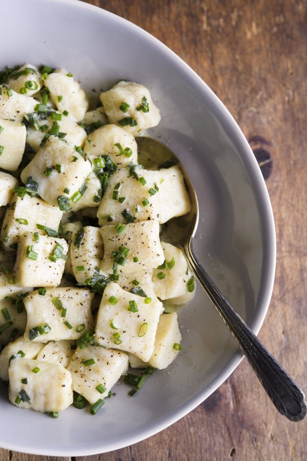 Potato Gnocchi with Butter, Sage and Chives