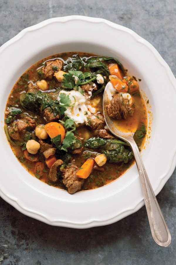 No-sear Lamb or Beef and Chickpea Stew