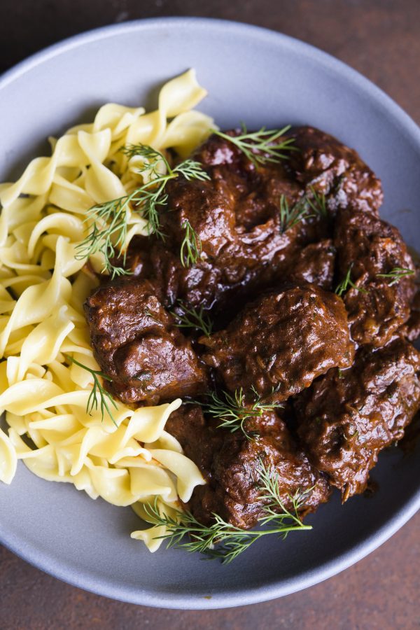 Austrian Beef Stew with Paprika and Caraway (Rindsgulasch)