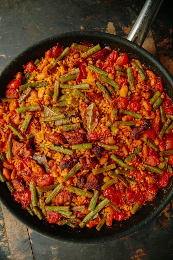 Chicken and Bean Paella