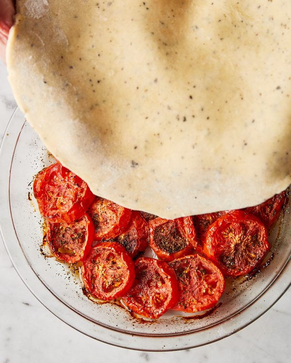 Tomato tart chilled dough
